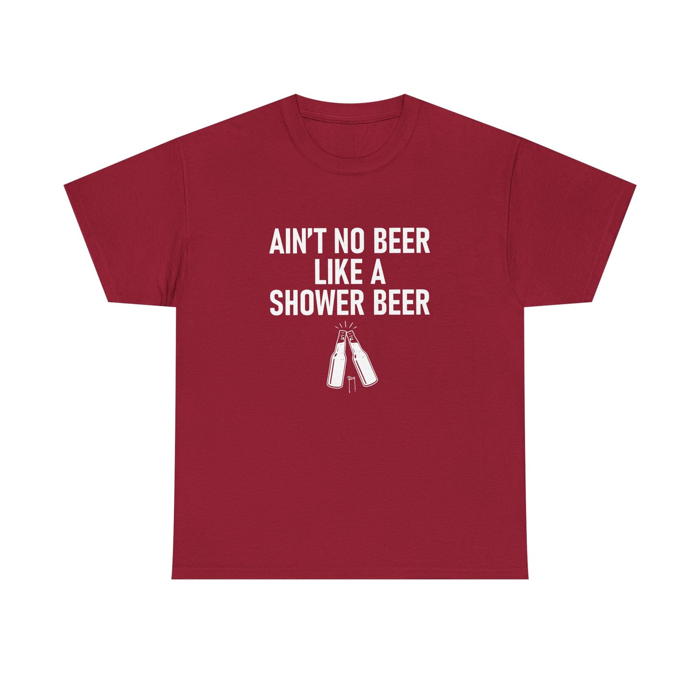Shower Beer Tee - Fun Unisex Cotton Shirt, Casual Wear, Gift for Beer Lovers, Moms/Dads, Brides/Grooms, & More