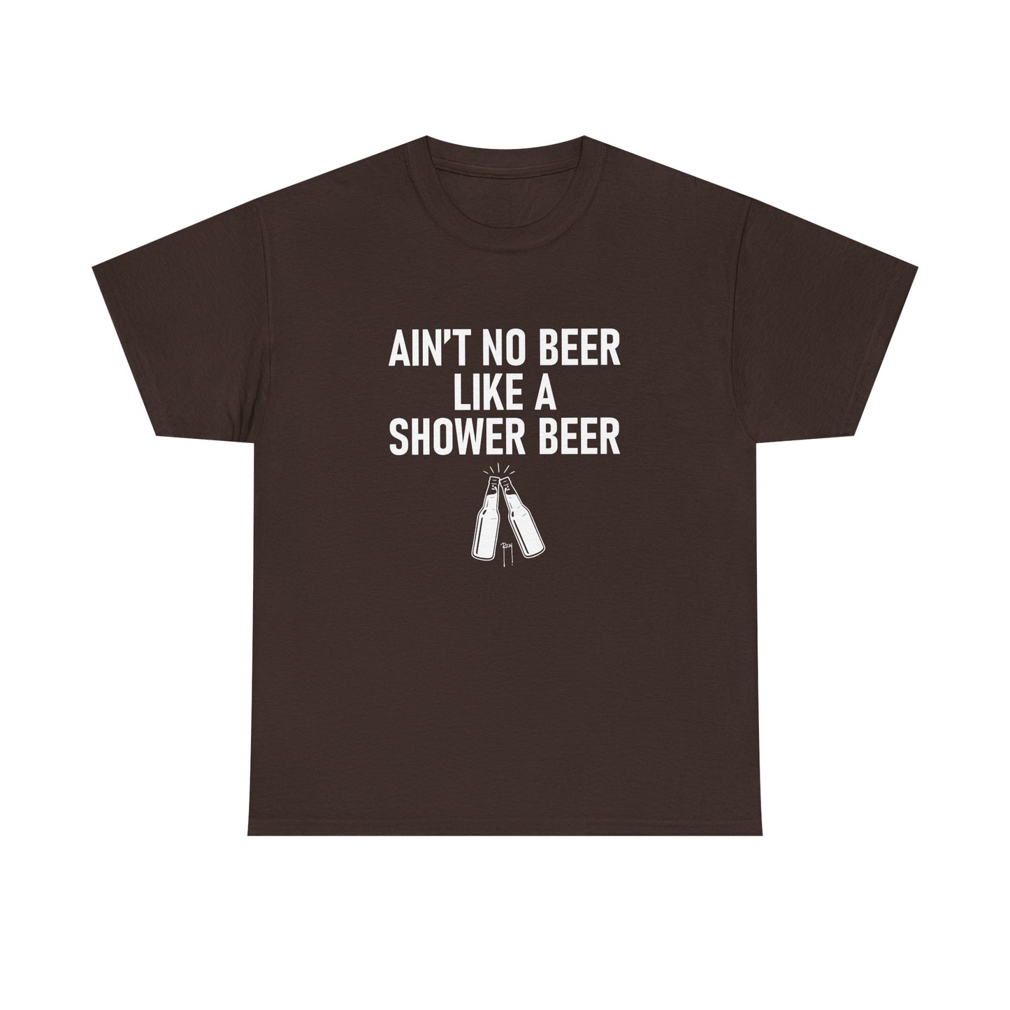 Shower Beer Tee - Fun Unisex Cotton Shirt, Casual Wear, Gift for Beer Lovers, Moms/Dads, Brides/Grooms, & More