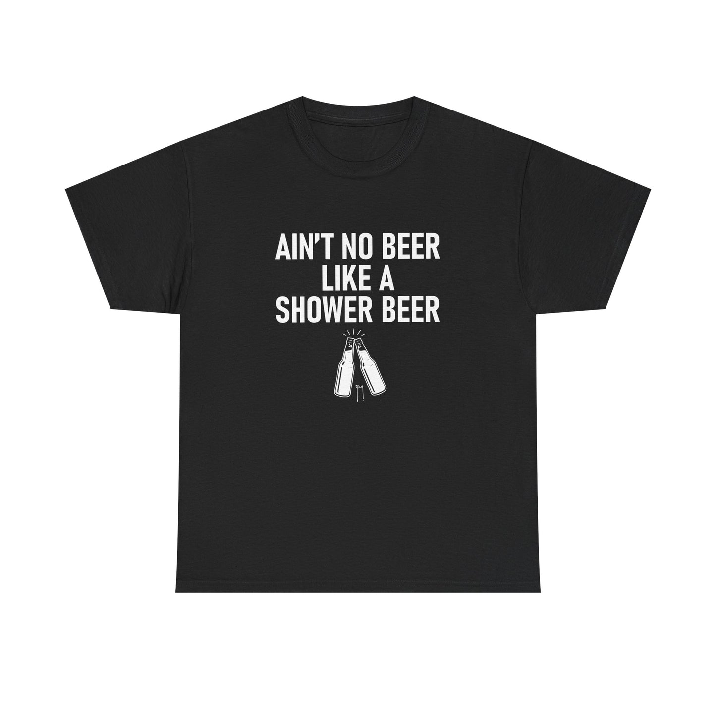 Shower Beer Tee - Fun Unisex Cotton Shirt, Casual Wear, Gift for Beer Lovers, Moms/Dads, Brides/Grooms, & More