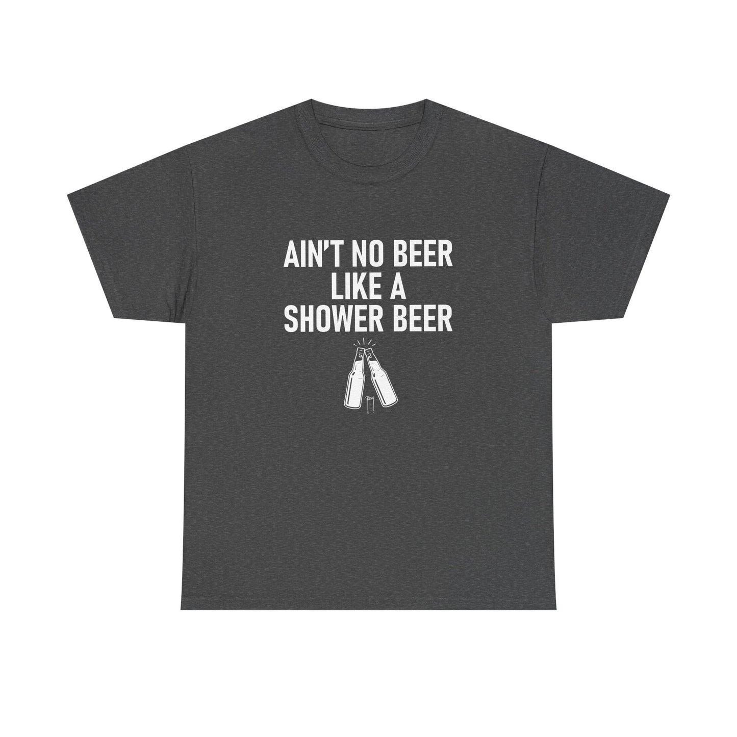 Shower Beer Tee - Fun Unisex Cotton Shirt, Casual Wear, Gift for Beer Lovers, Moms/Dads, Brides/Grooms, & More