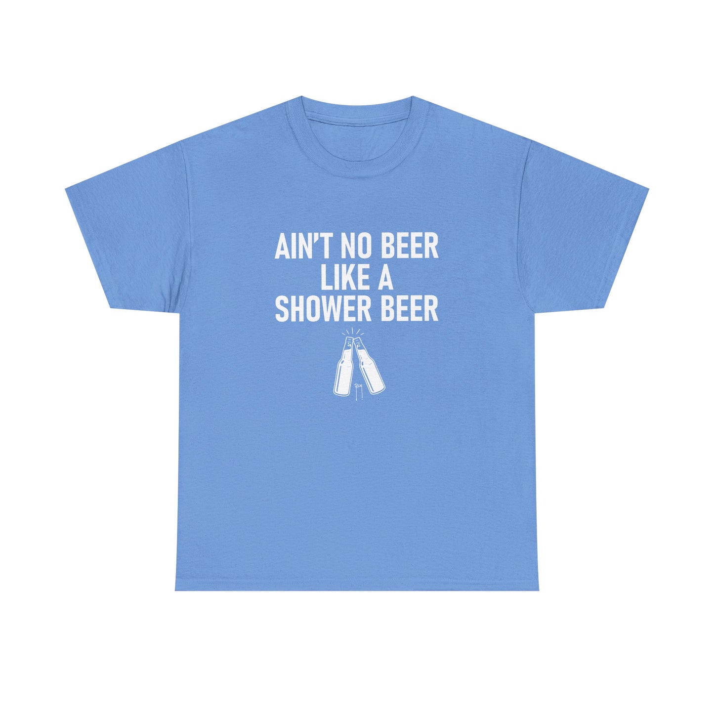 Shower Beer Tee - Fun Unisex Cotton Shirt, Casual Wear, Gift for Beer Lovers, Moms/Dads, Brides/Grooms, & More