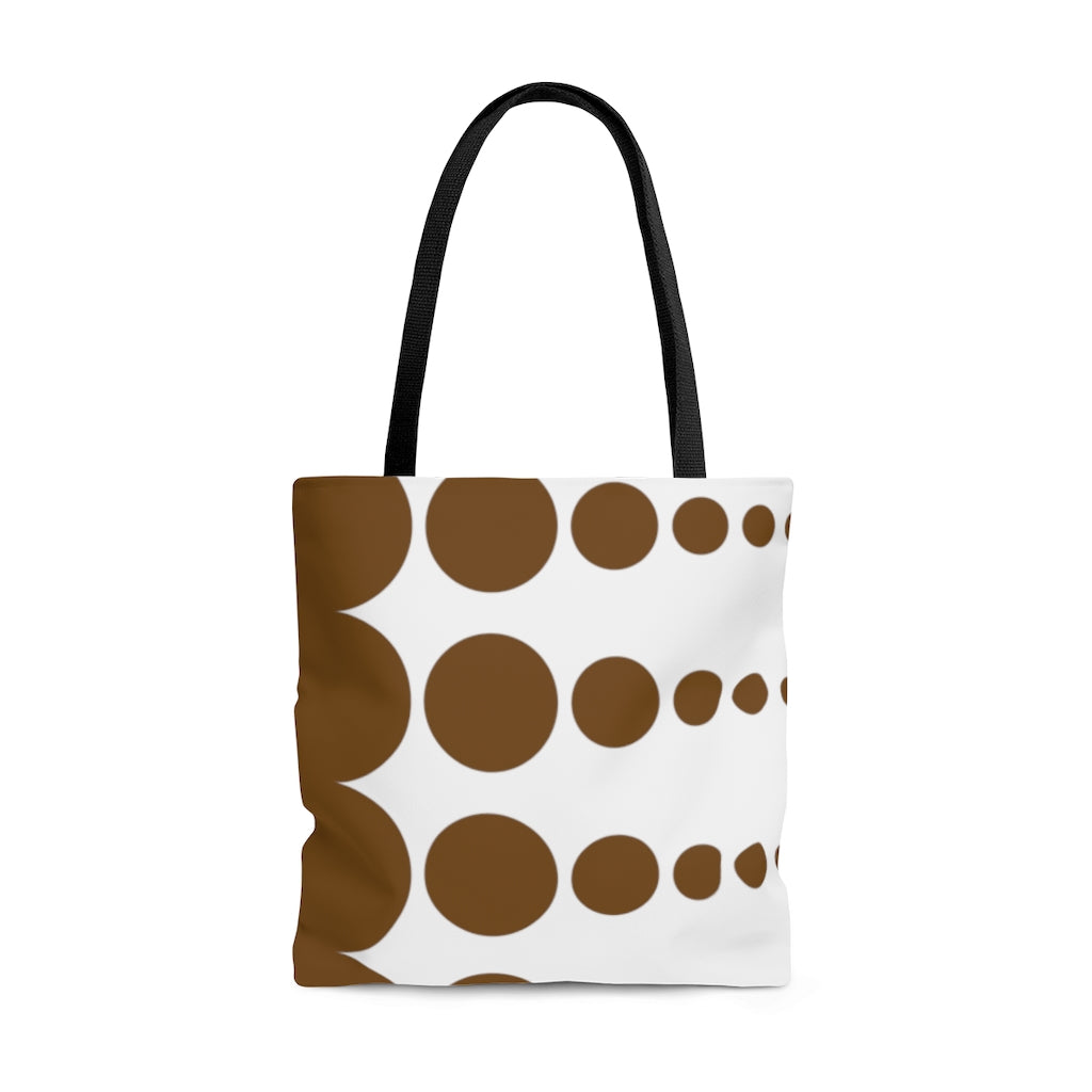 Tote Bag - Chocolate Dots - 3 sizes