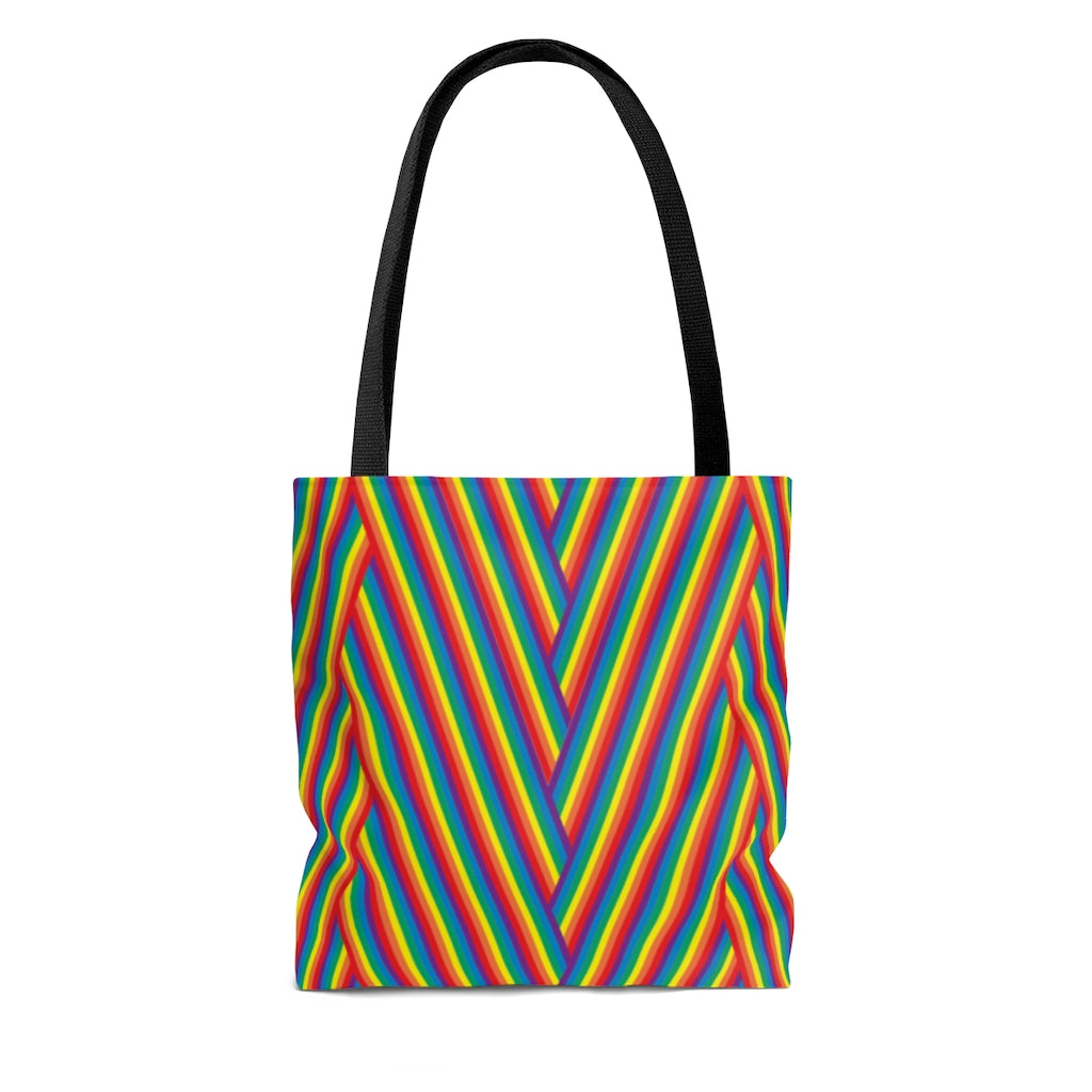 Tote Bag - Rainbow Herringbone - 3 sizes