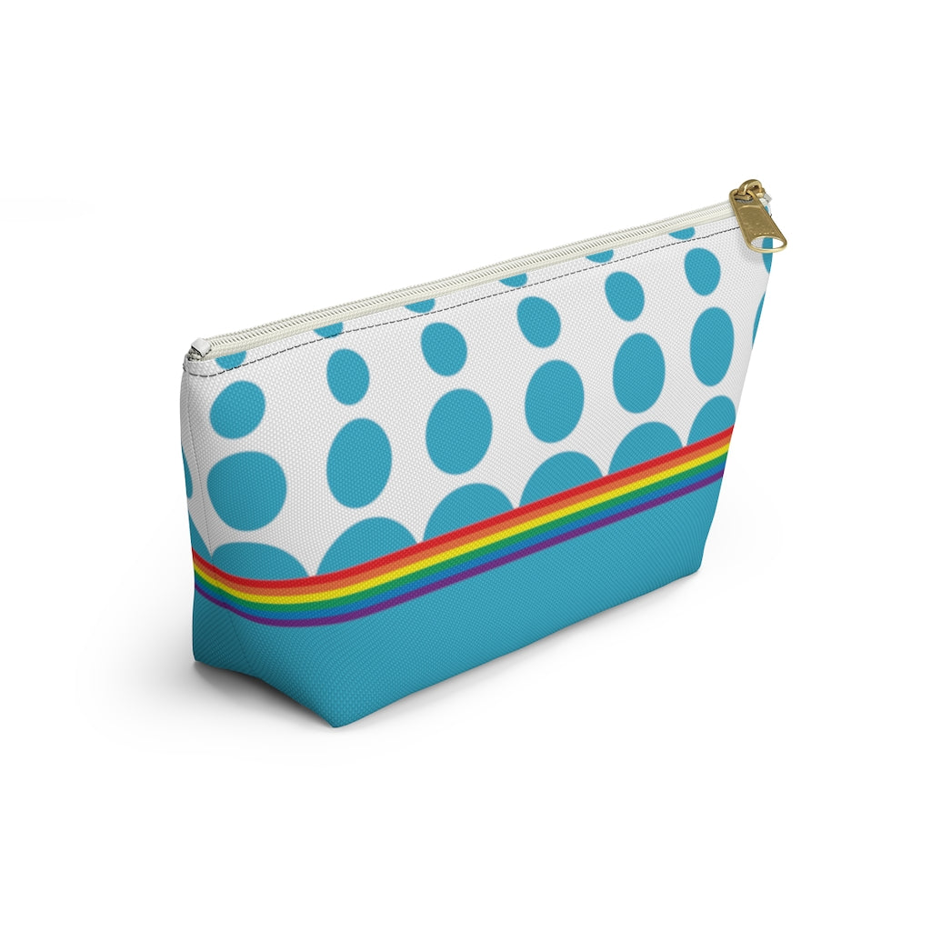 Pouch - Robin's Egg Rainbow Dots - 2 sizes