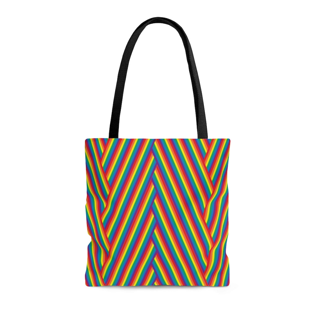 Tote Bag - Rainbow Herringbone - 3 sizes
