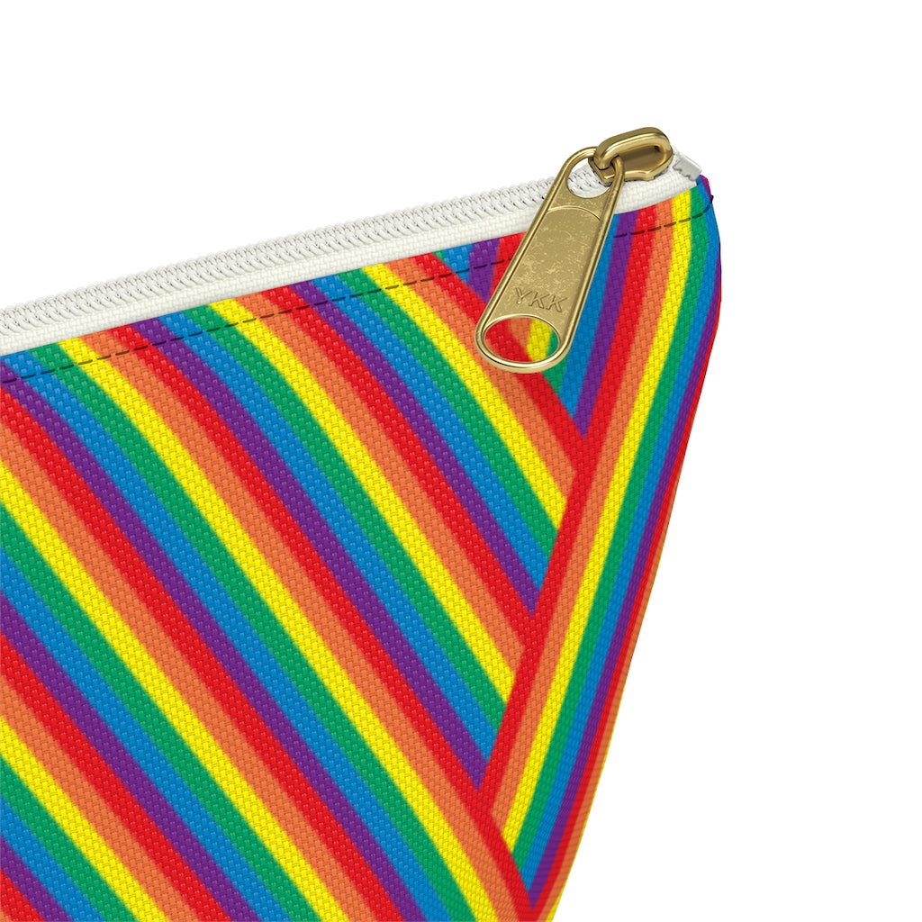 Pouch - Rainbow Herringbone - 2 sizes