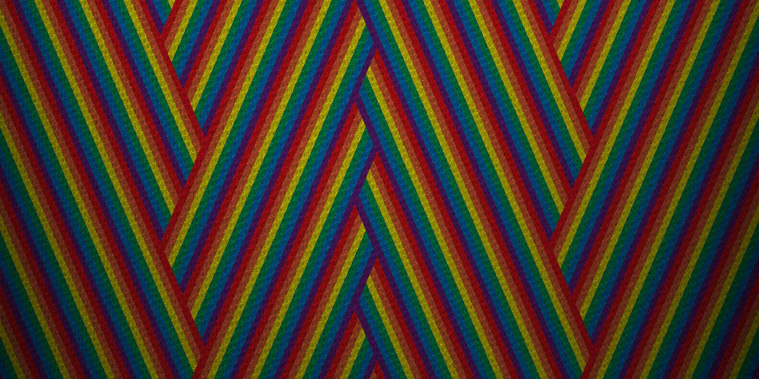 Rainbow Herringbone by My Friend Ren
