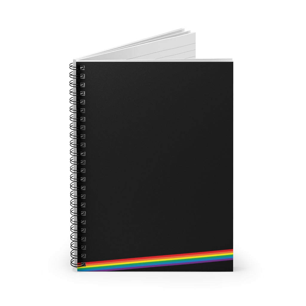 Notebook of Possibilities - Ruled Line - Night Rainbow