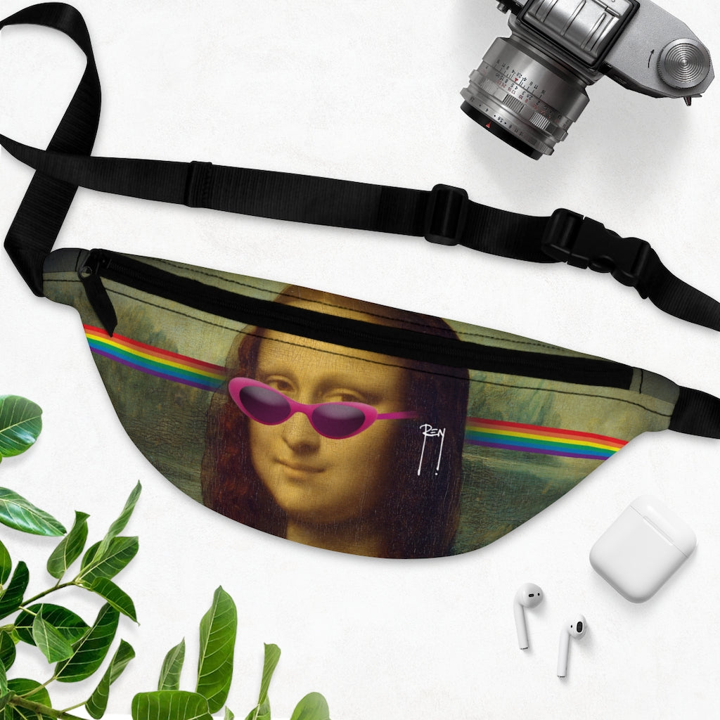 Hip Pack - Rainbow Mona Lisa