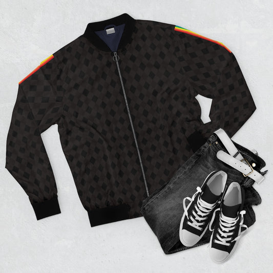 Bomber Jacket - Rainbow Black Truffle