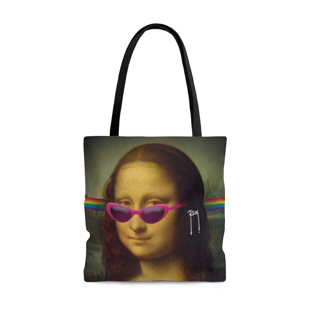 Tote Bag - Rainbow Mona Lisa - 3 sizes