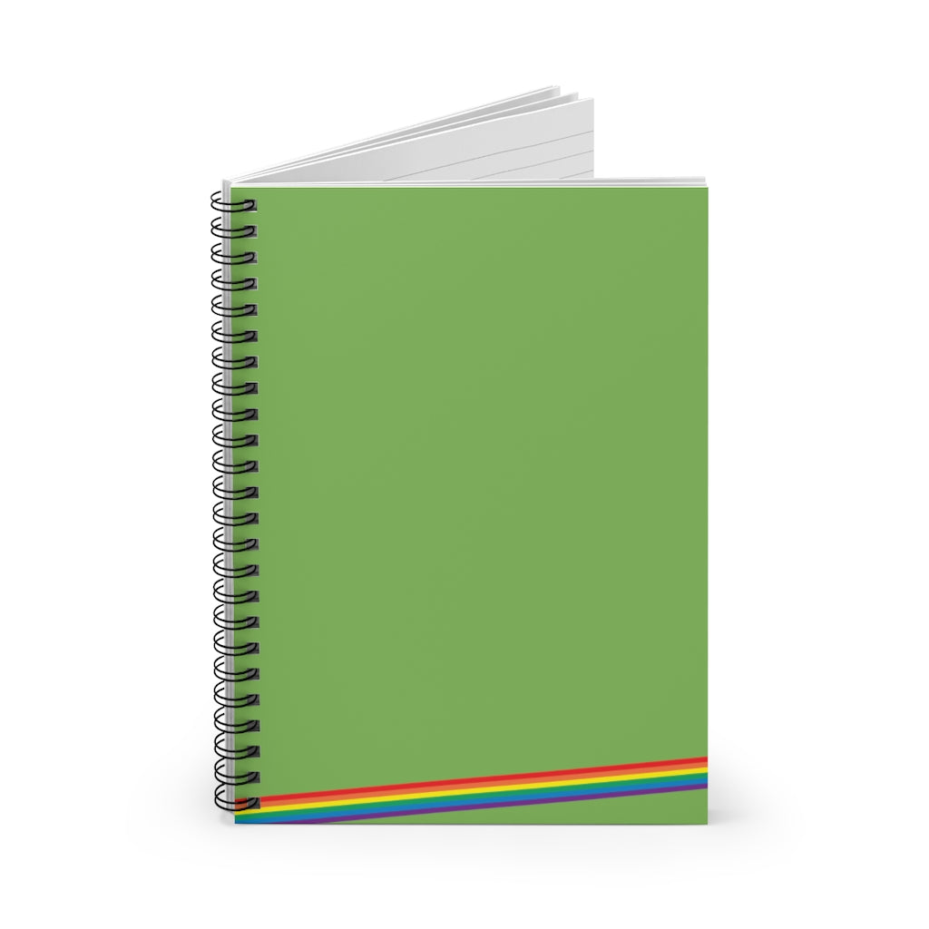 Notebook of Possibilities - Ruled Line - Peridot Rainbow