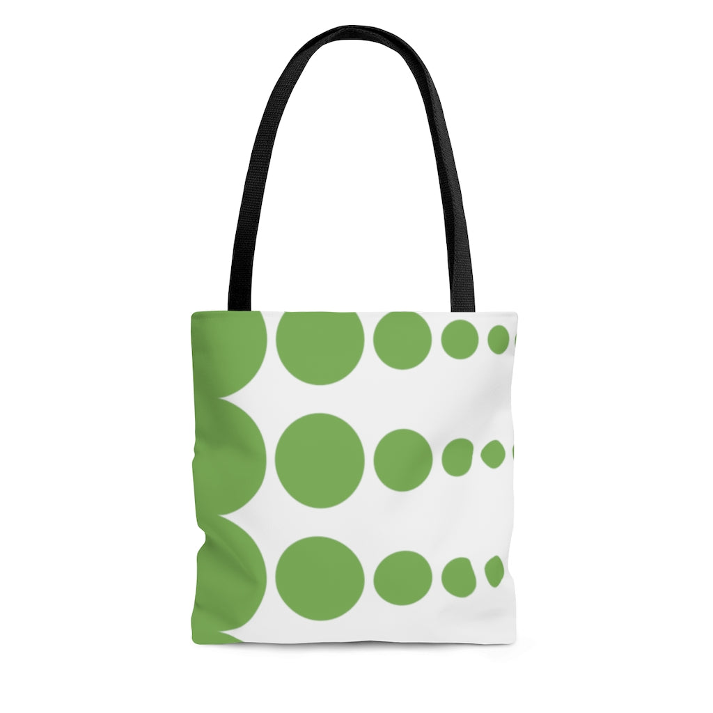 Tote Bag - Peridot Dots - 3 sizes