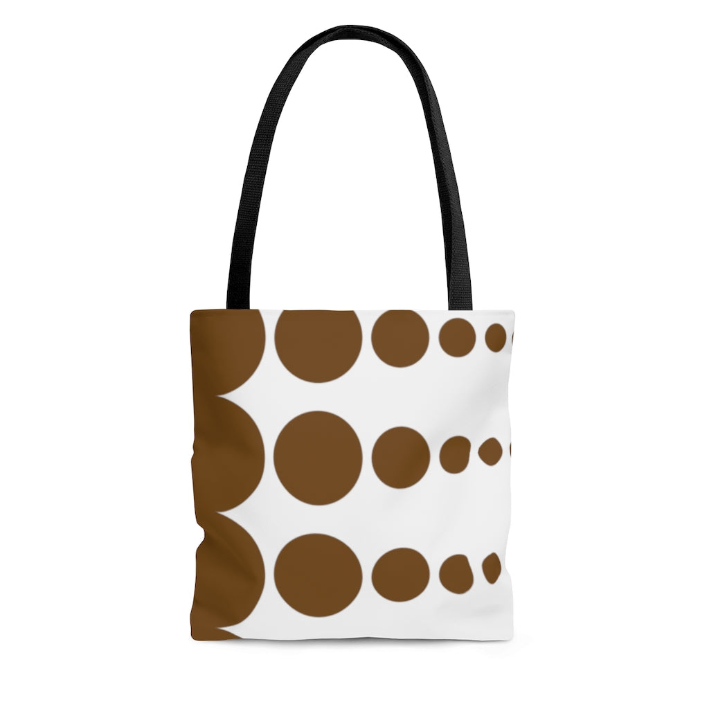Tote Bag - Chocolate Dots - 3 sizes