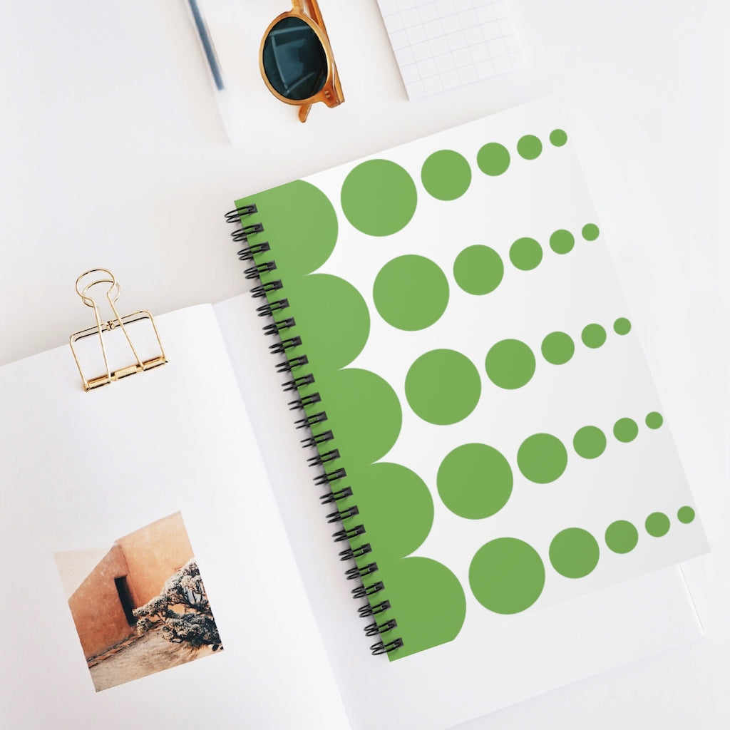 Notebook of Possibilities - Ruled Line - Peridot Dots