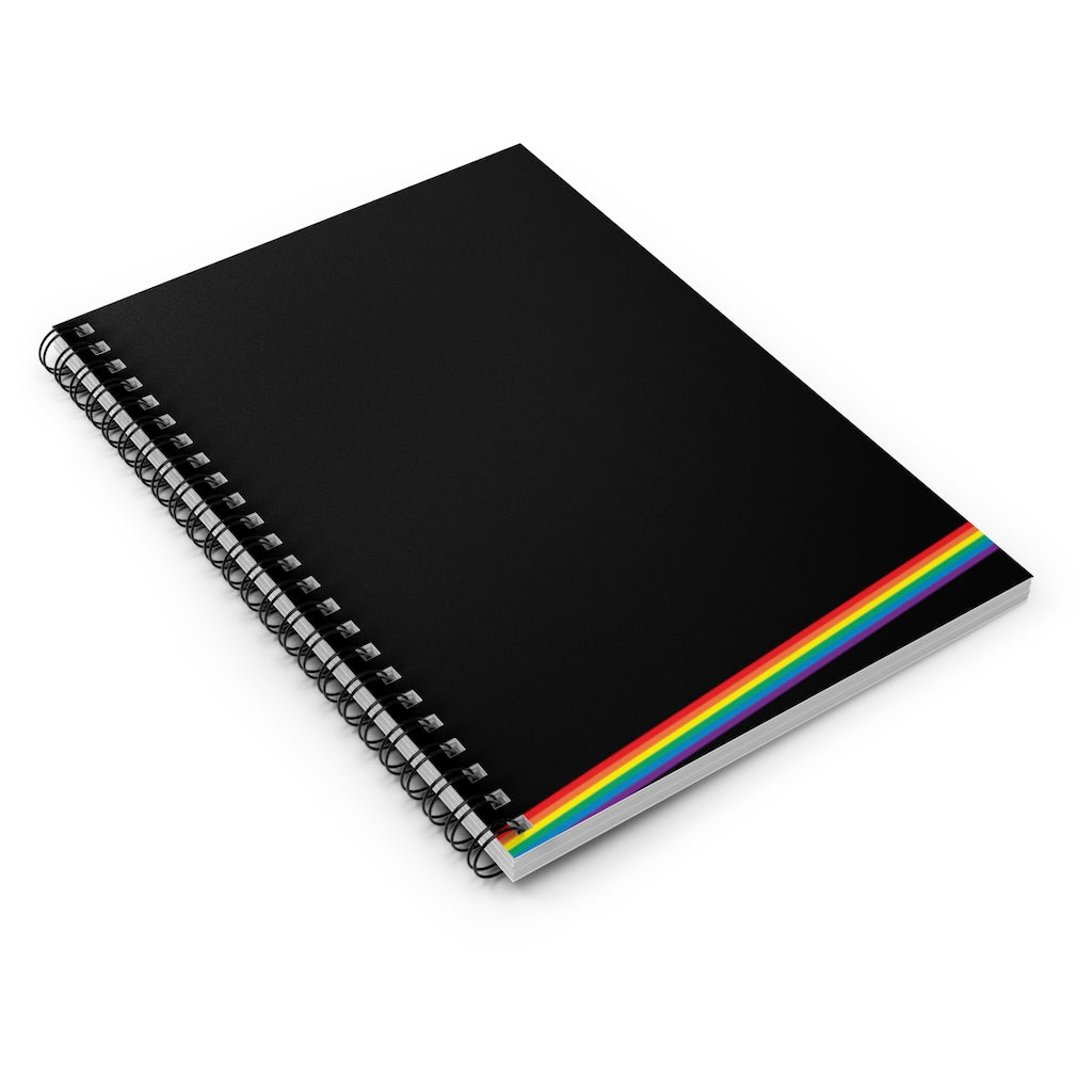 Notebook of Possibilities - Ruled Line - Night Rainbow